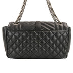 Saint Laurent Paris Classic Small Satchel Leather Shoulder Bag Black — view 4