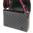 Gucci GG Supreme Shoulder Bag Cross Black — view 9