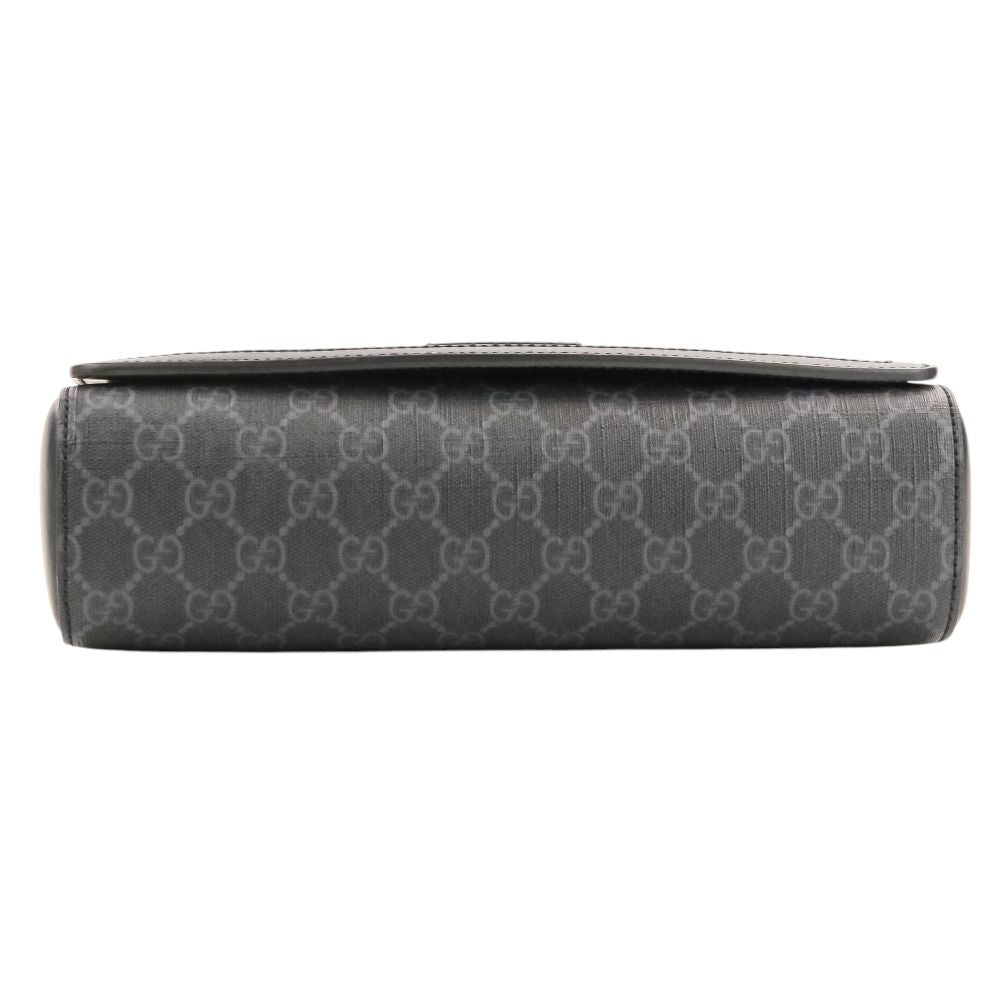 Gucci GG Supreme Shoulder Bag Cross Black — view 7