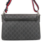 Gucci GG Supreme Shoulder Bag Cross Black — view 3