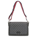 Gucci GG Supreme Shoulder Bag Cross Black