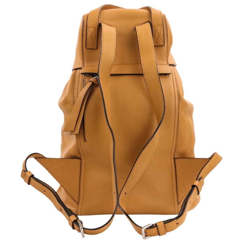 Loewe Drawstring Leather Backpack Camel — view 3