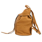 Loewe Drawstring Leather Backpack Camel — view 5