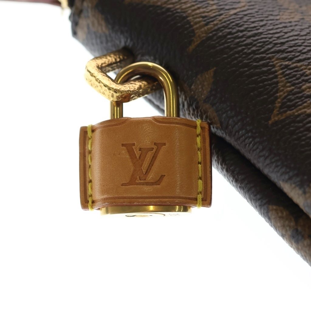 Louis Vuitton Monogram Lockit Chain Leather Tote Brown — view 6
