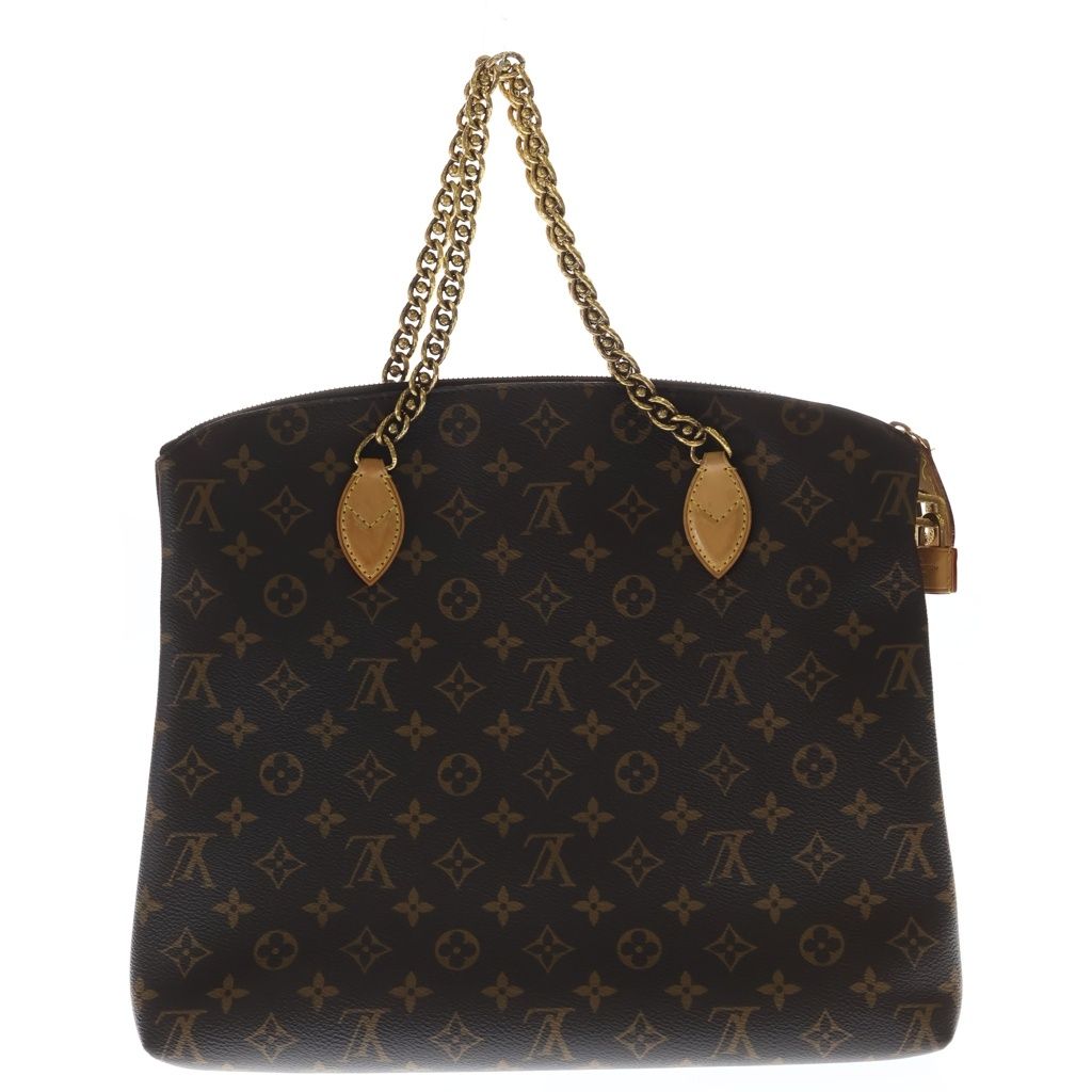 Louis Vuitton Monogram Lockit Chain Leather Tote Brown — view 2