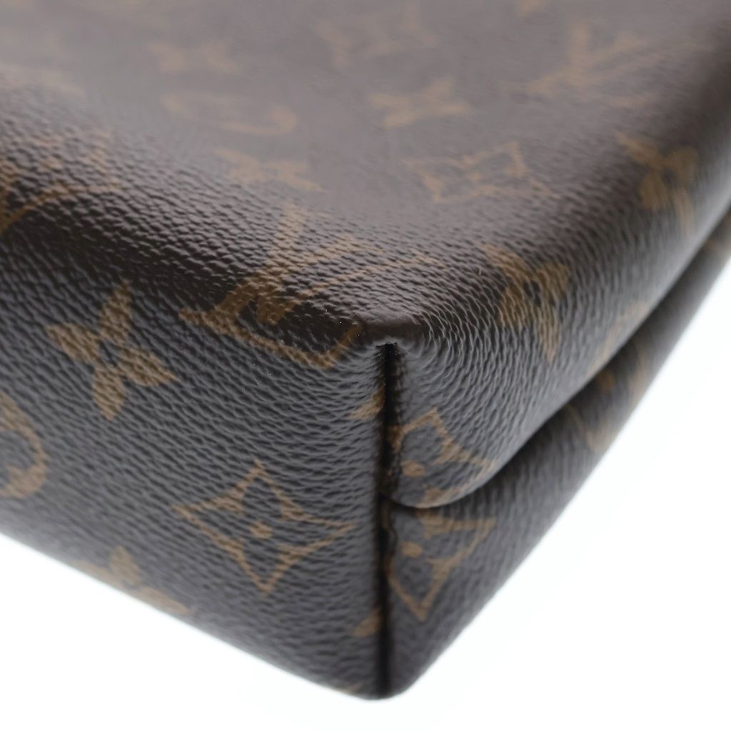 Louis Vuitton Monogram Lockit Chain Leather Tote Brown — view 5