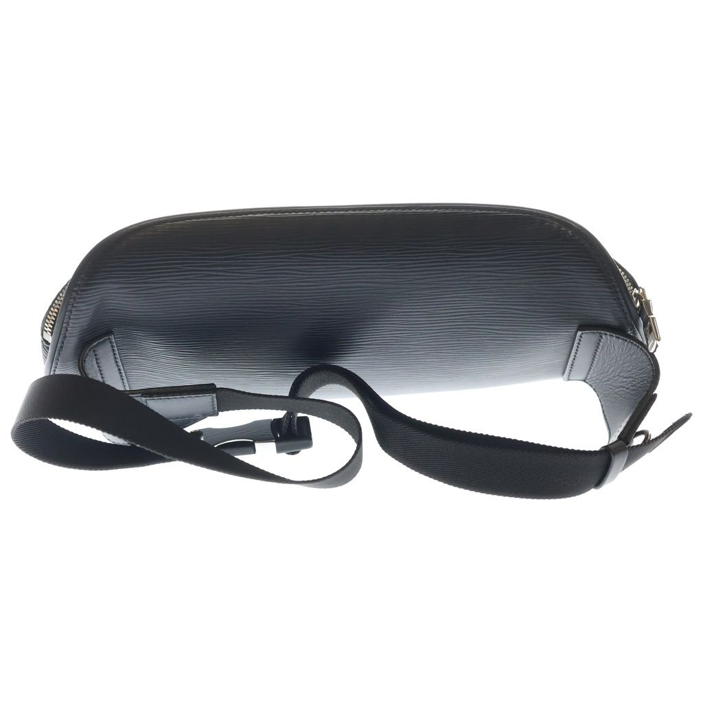 Louis Vuitton Epi Bum Bag LV Circle Black Noir Leather Silver — view 2
