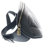 Louis Vuitton Epi Bum Bag LV Circle Black Noir Leather Silver — view 3