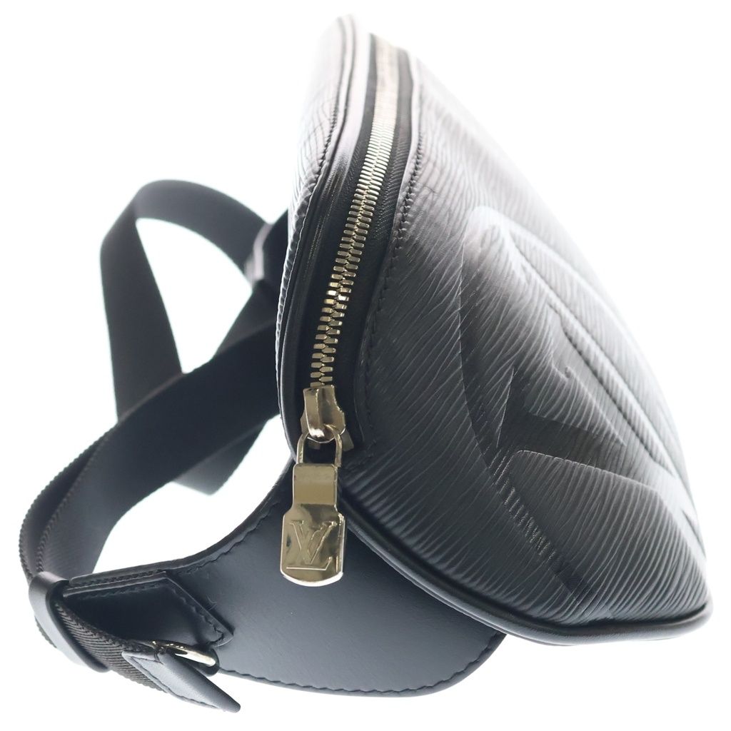 Louis Vuitton Epi Bum Bag LV Circle Black Noir Leather Silver — view 3