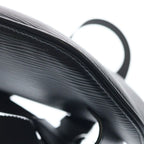 Louis Vuitton Epi Bum Bag LV Circle Black Noir Leather Silver — view 5