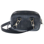 Louis Vuitton Monogram Eclipse Outdoor Pochette Mini Shoulder Bag Black Leather — view 2