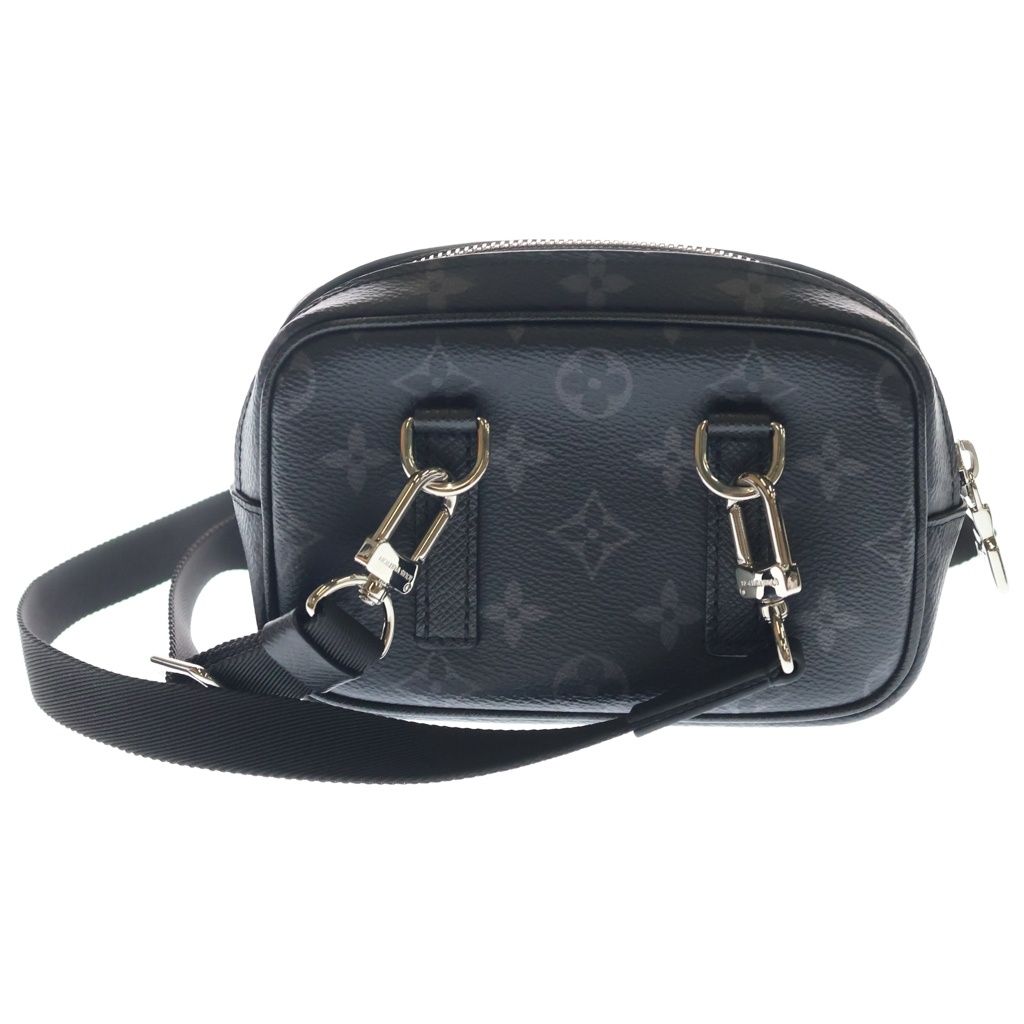 Louis Vuitton Monogram Eclipse Outdoor Pochette Mini Shoulder Bag Black Leather — view 2