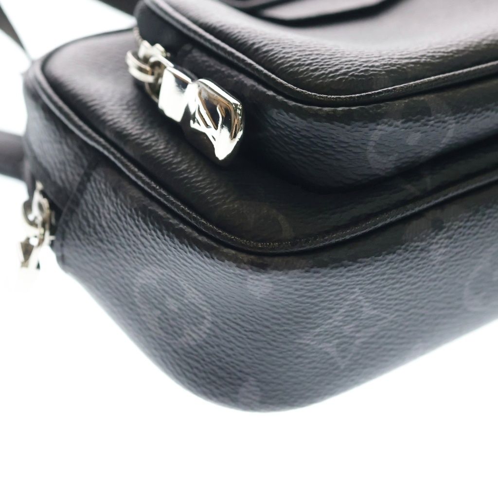 Louis Vuitton Monogram Eclipse Outdoor Pochette Mini Shoulder Bag Black Leather — view 5