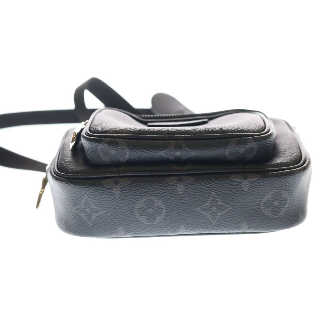 Louis Vuitton Monogram Eclipse Outdoor Pochette Mini Shoulder Bag Black Leather — view 4