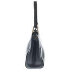 Fendi Peekaboo Mini 2-Way Shoulder Bag Black Leather Silver — view 3