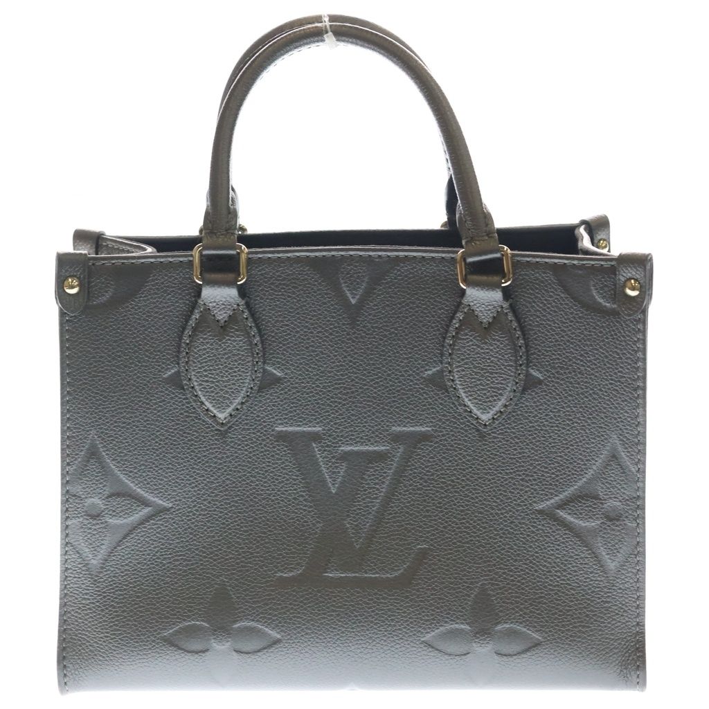 Louis Vuitton Monogram Empreinte On The Go PM 2-Way Shoulder Bag Gunmetal Gray
