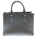 Louis Vuitton Monogram Empreinte On The Go PM 2-Way Shoulder Bag Gunmetal Gray