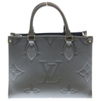 Louis Vuitton Monogram Empreinte On The Go PM 2-Way Shoulder Bag Gunmetal Gray