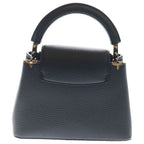 Louis Vuitton Capucines Mini 2-Way Shoulder Bag Black Leather Gold — view 2