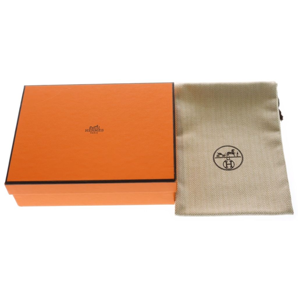 Hermes Etui Carte GM Playing Cards Case Pouch Orange — view 6