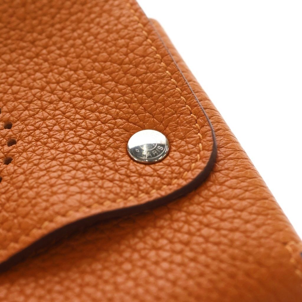 Hermes Etui Carte GM Playing Cards Case Pouch Orange — view 5