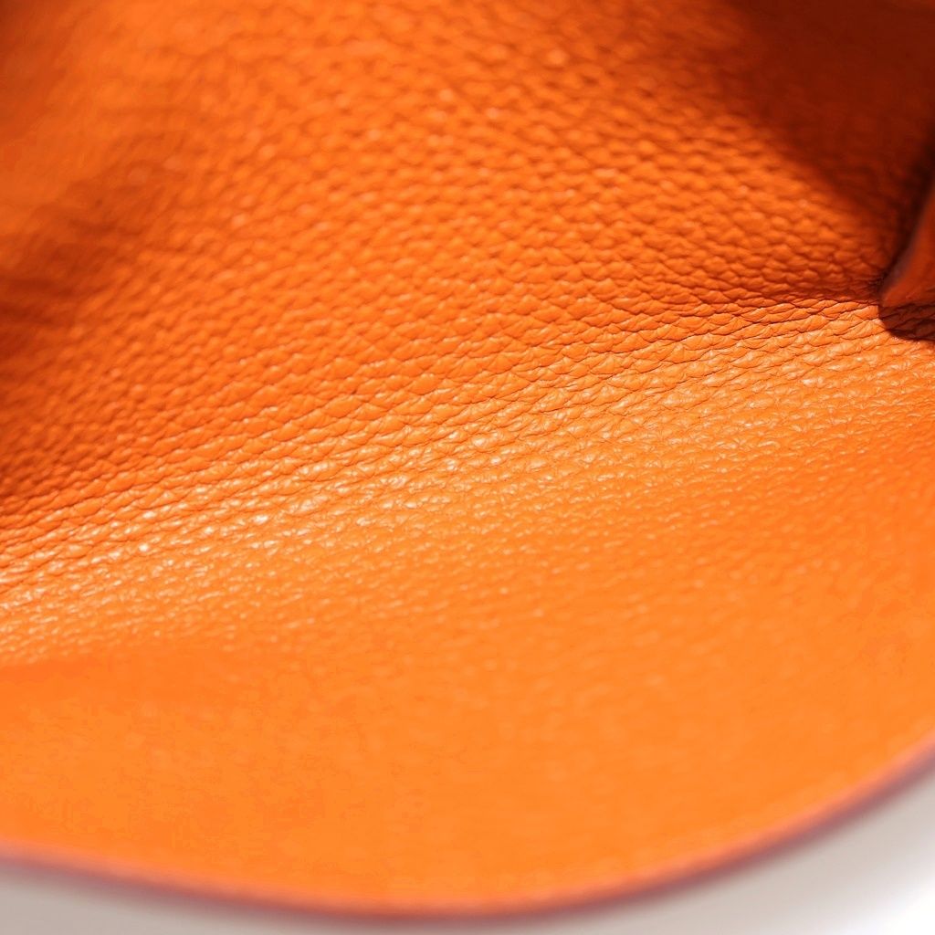 Hermes Etui Carte GM Playing Cards Case Pouch Orange — view 4