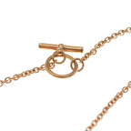 Hermes Mini Maillon PM Necklace Beige Rose Gold — view 4
