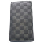 Louis Vuitton Damier Infini Portefeuille Brazza Wallet Black Silver — view 2