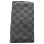 Louis Vuitton Damier Infini Portefeuille Brazza Wallet Black Silver