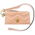 Gucci GG Marmont Coin Case Card Pink