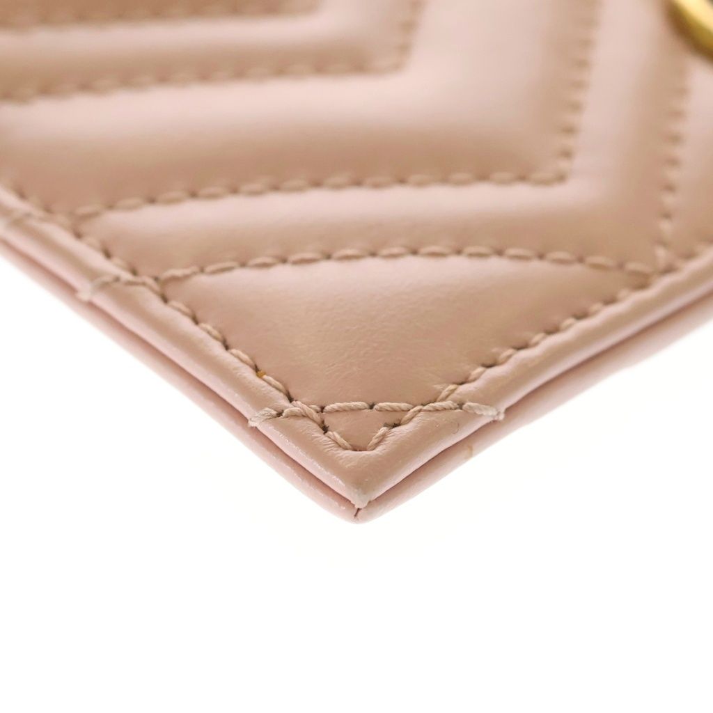 Gucci GG Marmont Coin Case Card Pink — view 5