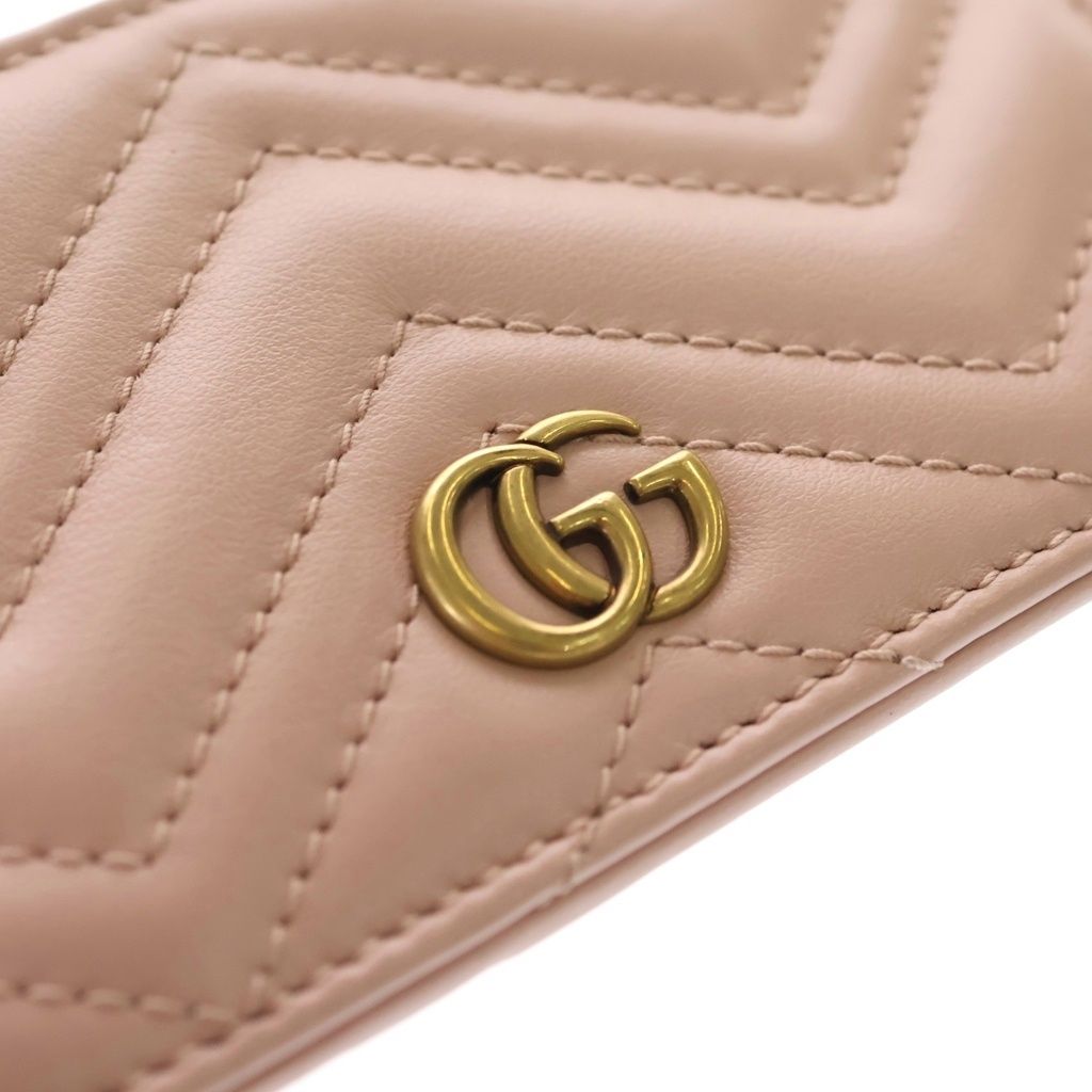 Gucci GG Marmont Coin Case Card Pink — view 6