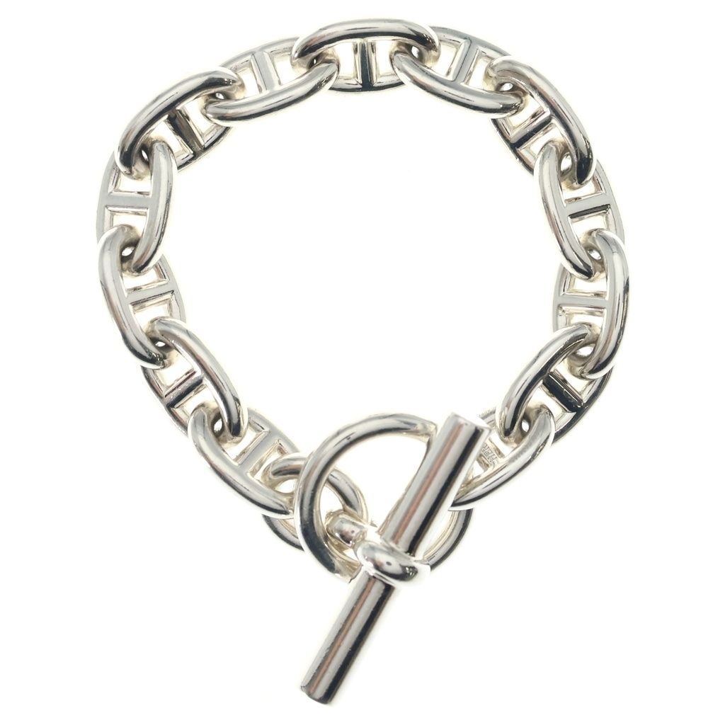 Hermes Chain Bracelet Silver