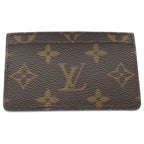 Louis Vuitton Monogram Canvas Card Holder Sample Case Business Brown Zebra — view 2