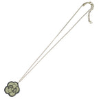 Chanel CC Logo Camellia Flower Motif Pendant Chain Gold Ivory — view 2