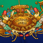 Hermes Carre 90 Voiles de Lumiere Sailing Ship of Light Scarf Green Multicolor — view 5