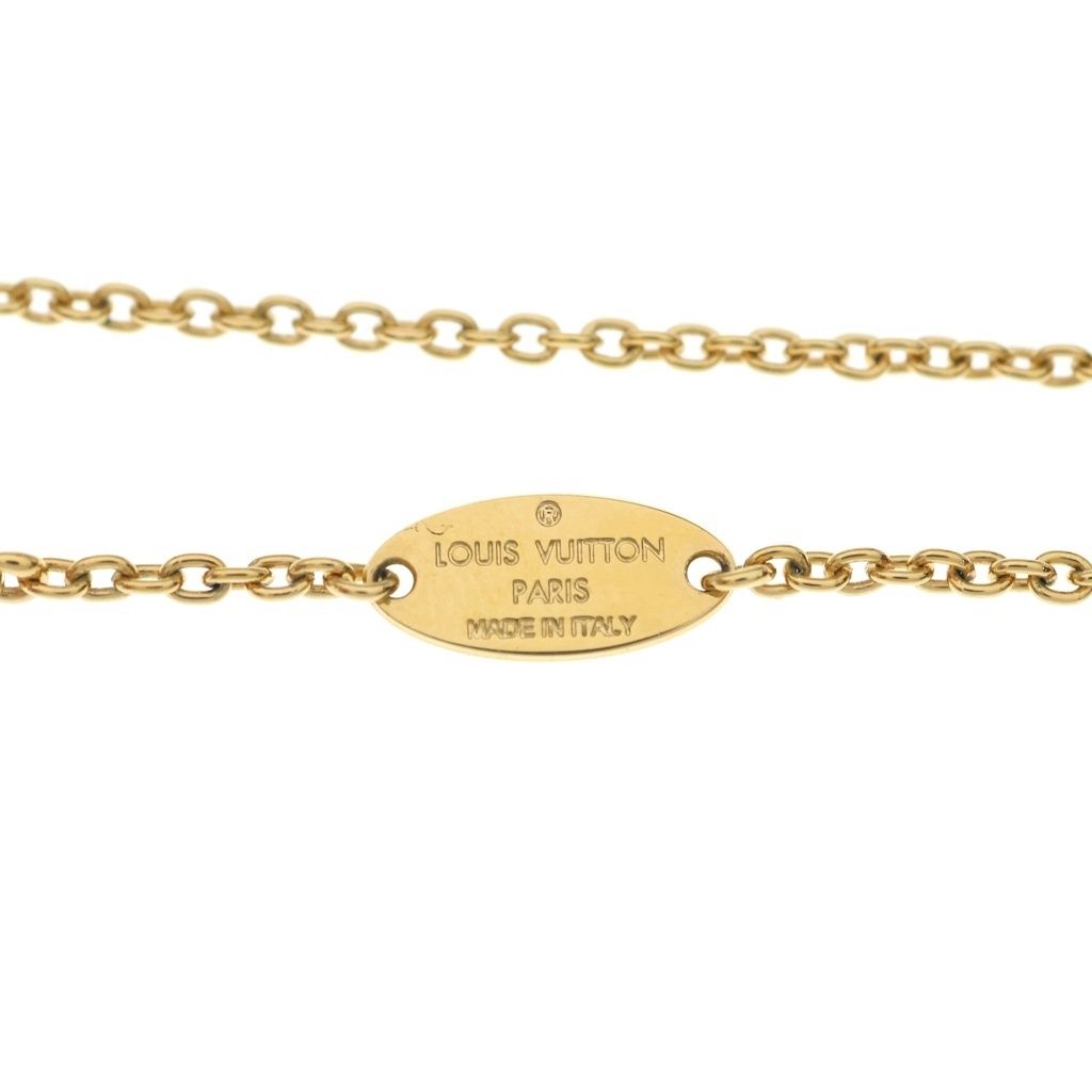 Louis Vuitton Collier Essential Pe Loulou Pearl Pendant Chain Gold — view 6