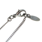 Chanel CC Logo Rhinestone Pendant Chain Silver — view 4