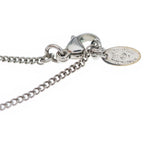 Chanel CC Logo Rhinestone Pendant Chain Silver — view 6
