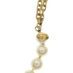 Chanel Pearl Long Chain Necklace White Gold — view 3