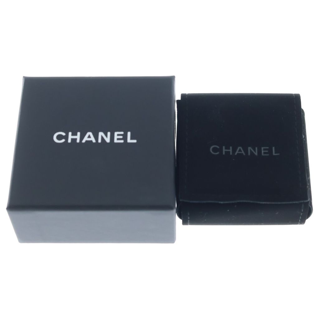 Chanel CC Logo Faux Pearl Earrings White Gold 19c — view 6