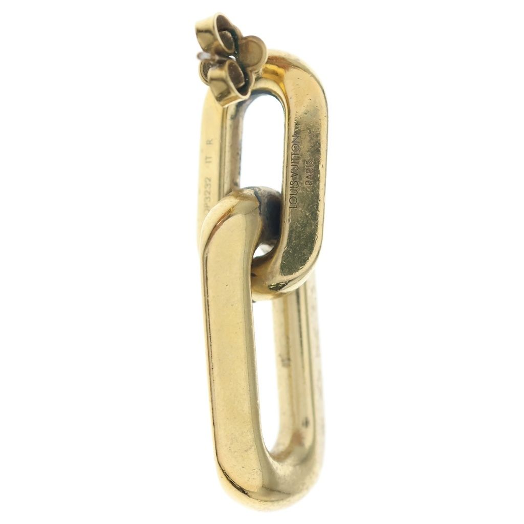 Louis Vuitton Book le Doreille Double Maillon PM Earrings Gold — view 2