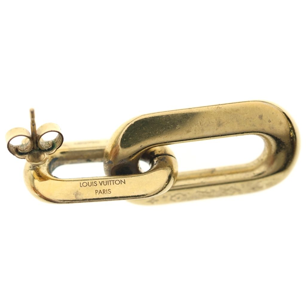 Louis Vuitton Book le Doreille Double Maillon PM Earrings Gold — view 5