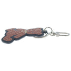 Louis Vuitton Porte Cles Teddy Bear Key Sling Bag Charm Key Holder Brown Silver — view 3