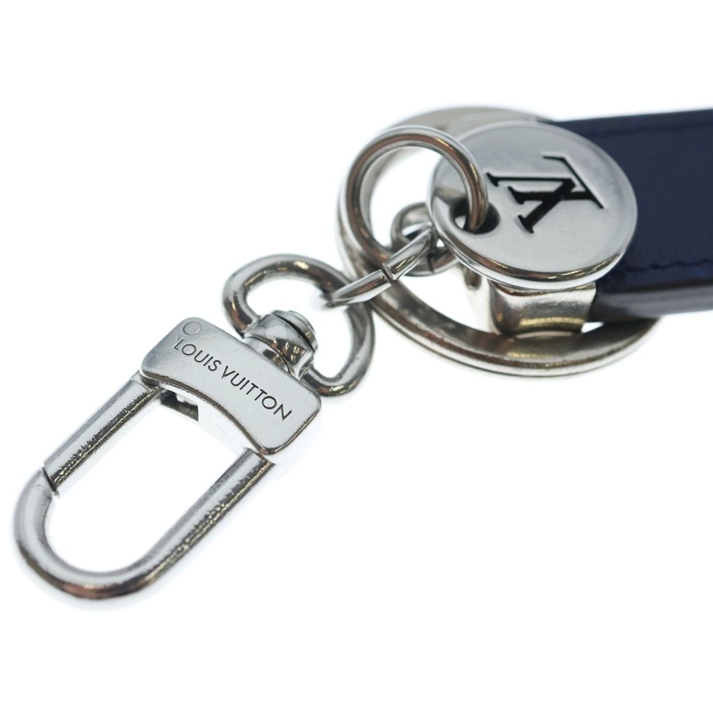 Louis Vuitton Monogram Key Holder Neo LV Club Key Sling Bag Charm Blue Silver — view 6