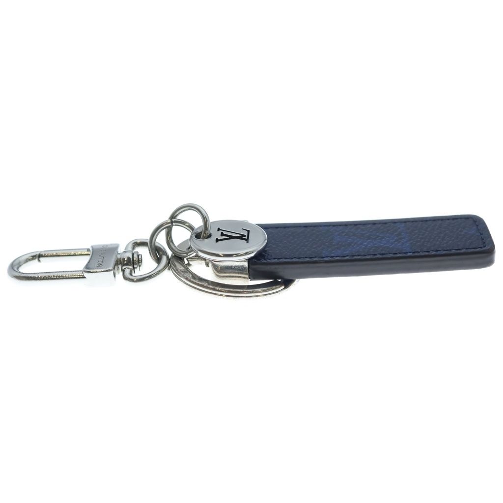 Louis Vuitton Monogram Key Holder Neo LV Club Key Sling Bag Charm Blue Silver — view 4