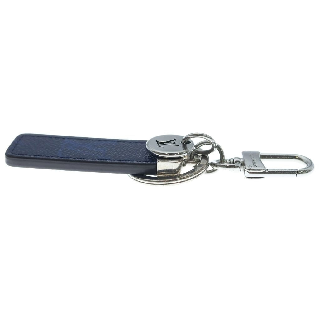 Louis Vuitton Monogram Key Holder Neo LV Club Key Sling Bag Charm Blue Silver — view 3