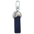 Louis Vuitton Monogram Key Holder Neo LV Club Key Sling Bag Charm Blue Silver