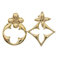 Louis Vuitton LV Flower Gram Earrings Gold