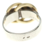 Hermes Duzano Combination Ring Yellow Gold Silver — view 2